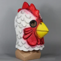 Hotline Майами Ричард петух маска игра косплей забавные животные накладка на голову белая маска петуха Хэллоуин фотореквизит маска сумасшедшая курица — изображение 4