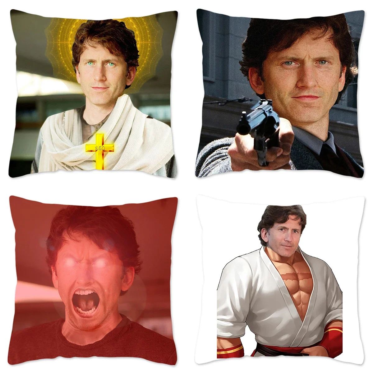 Hey You Youre Finally Awake Skyrim Meme Cushion Cover Designer Polyester Cushion Case Home Decor for Sofa Housse De Coussin