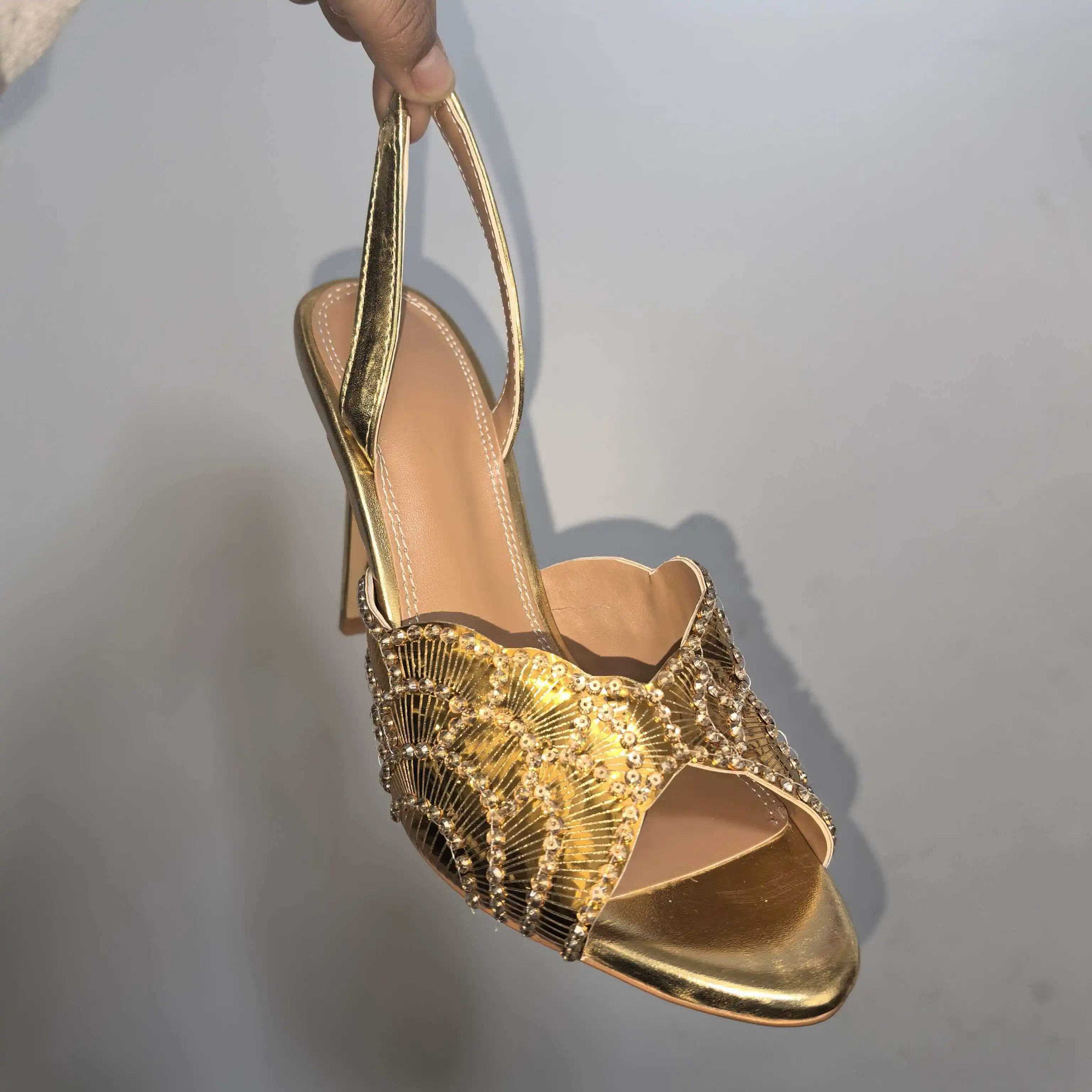 2026 French Sequin High-heeled Sandals lifestyle shot