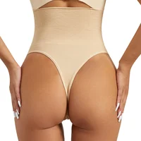 Women Thong Panty Shaper High Waist Tummy Control Panties Slimming Underwear Butt Lifter Belly Shaping Cincher Brief Shapewear 5