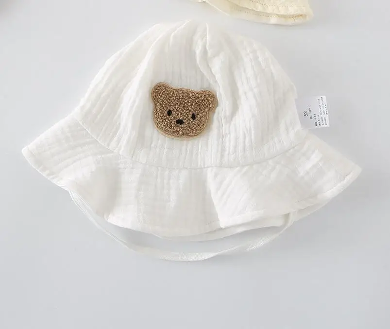 2022 Summer New Baby Sleeveless Bodysuit + Hat Thin Cotton Newborn Infant Cartoon Bear Clothes Baby Boy Jumpsuit Girl Overalls best baby bodysuits Baby Rompers