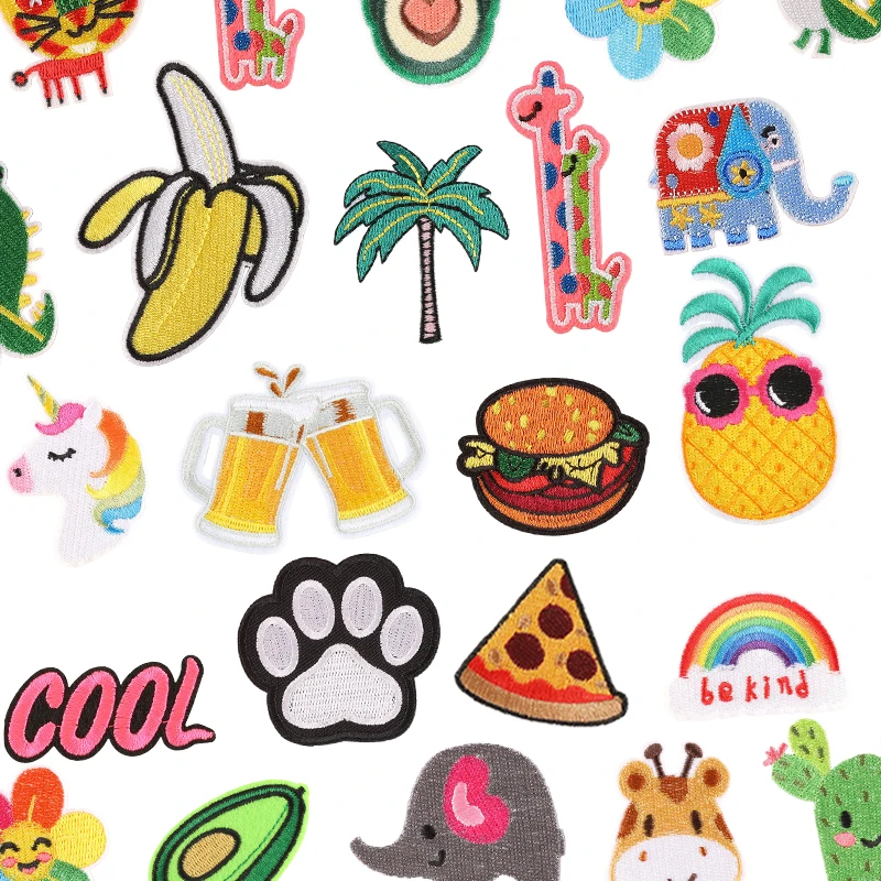 Cute Iron Patches For Clothing Kids Jeans Animal Delicacy Boy girl Small Diy Naszywka Down Jacket Applique Parches Ropa Infantil