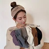 Autumn Winter Korean Style Wide Cross Headbands for Woman Hairband Elastic Sports Yoga Headwear Girls Band Hair Accessories