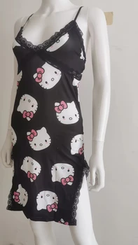 2024 New Hello Kitty Summer Ladies Nightdress Slip Dress Anime Sanrio My Melody Cartoon Cute Sweet Cotton Pajamas Homewear Cloth 2024 New Hello Kitty Summer Ladies Nightdress Slip Dress Anime Sanrio My Melody Cartoon Cute Sweet.jpg