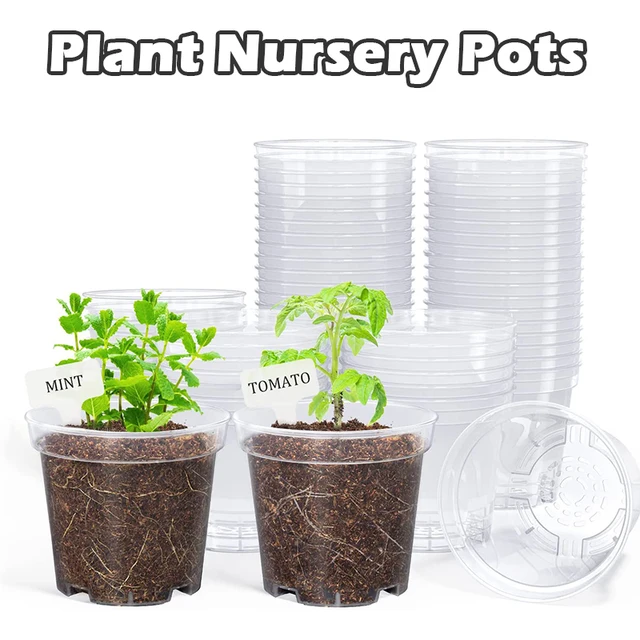 Kerek Ültetvényes Pot Orchidea Óvodai Konténer Ültetett Tiszta Kiindulási Edények