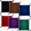 Creative PU Leather Valet Trinket Folding Tray Collapsible Phone Key Wallet Coin Desktop Storage Sundries Box Bins Accessories 1