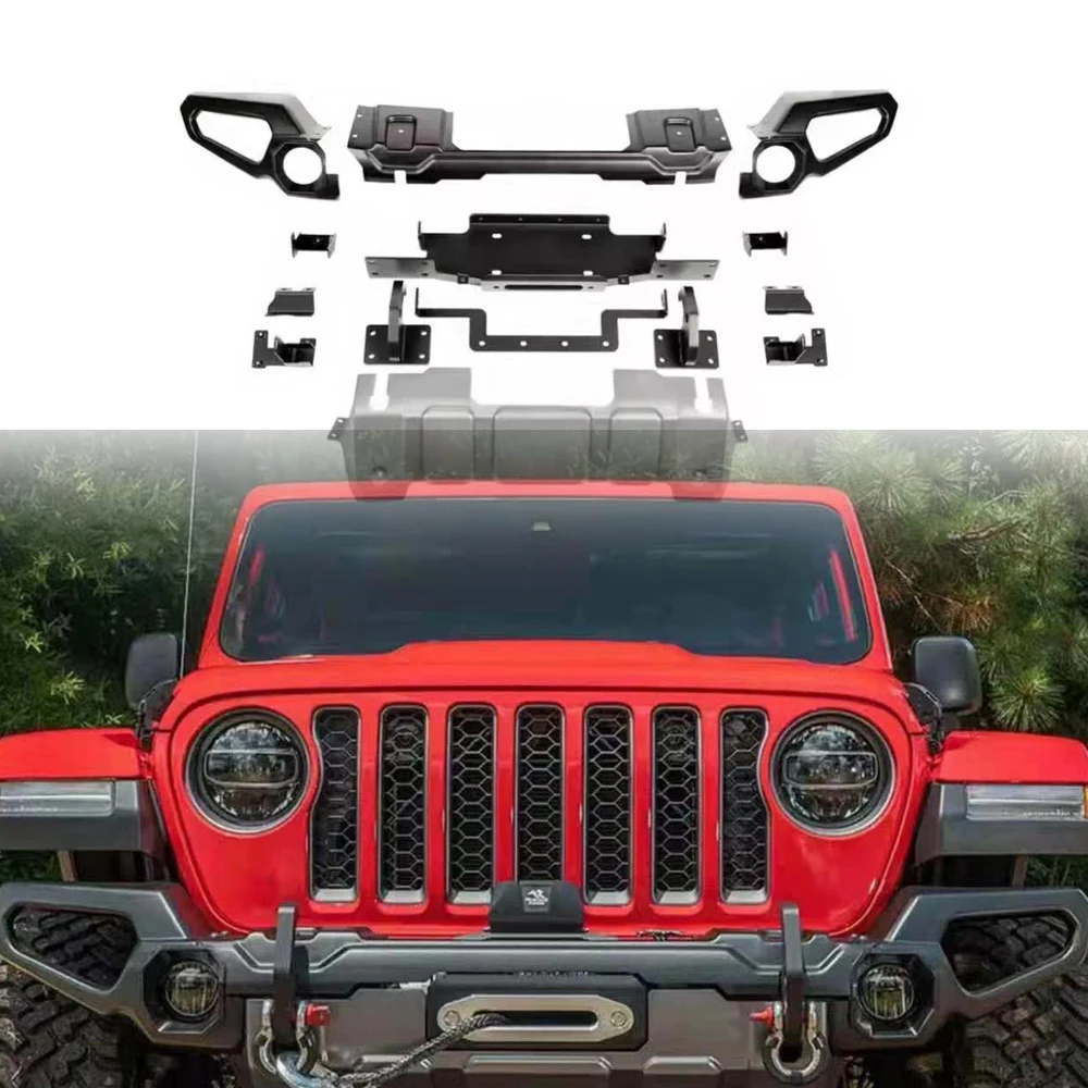 

Внедорожный бампер для Jeep Wrangler JL и Unlimited JLU 2018-2022 LANTSUN JL1229