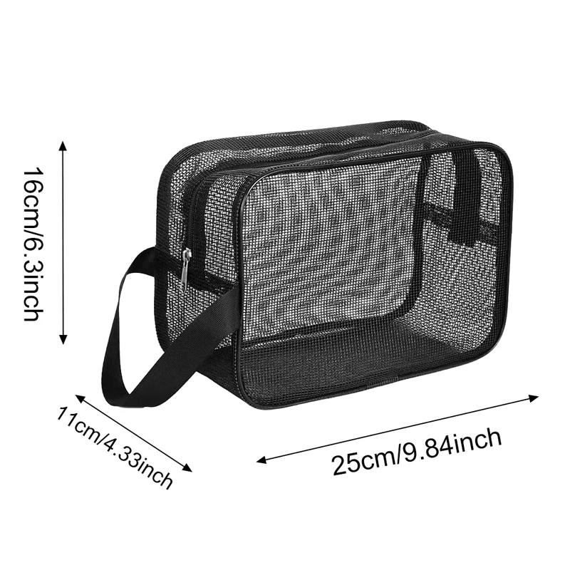 Multipurpose Mesh Shower Caddy Tote - Large Capacity Portable Toiletry Organizer