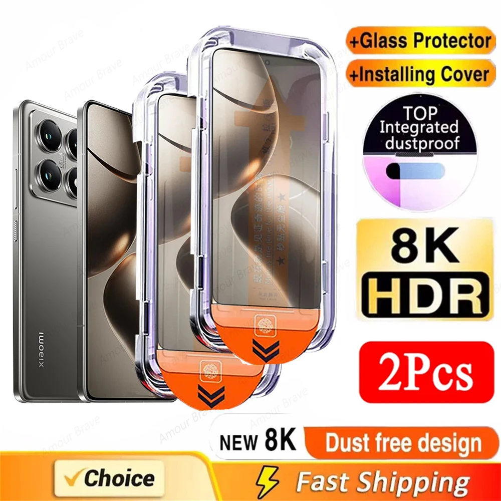 Premium Oleophobic Tempered Glass Screen Protector - Easy Installation, 1-3 PCS