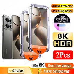 Premium Oleophobic Tempered Glass Screen Protector - Easy Installation, 1 - 3 PCS - Xiaomi 13 (2PCS)