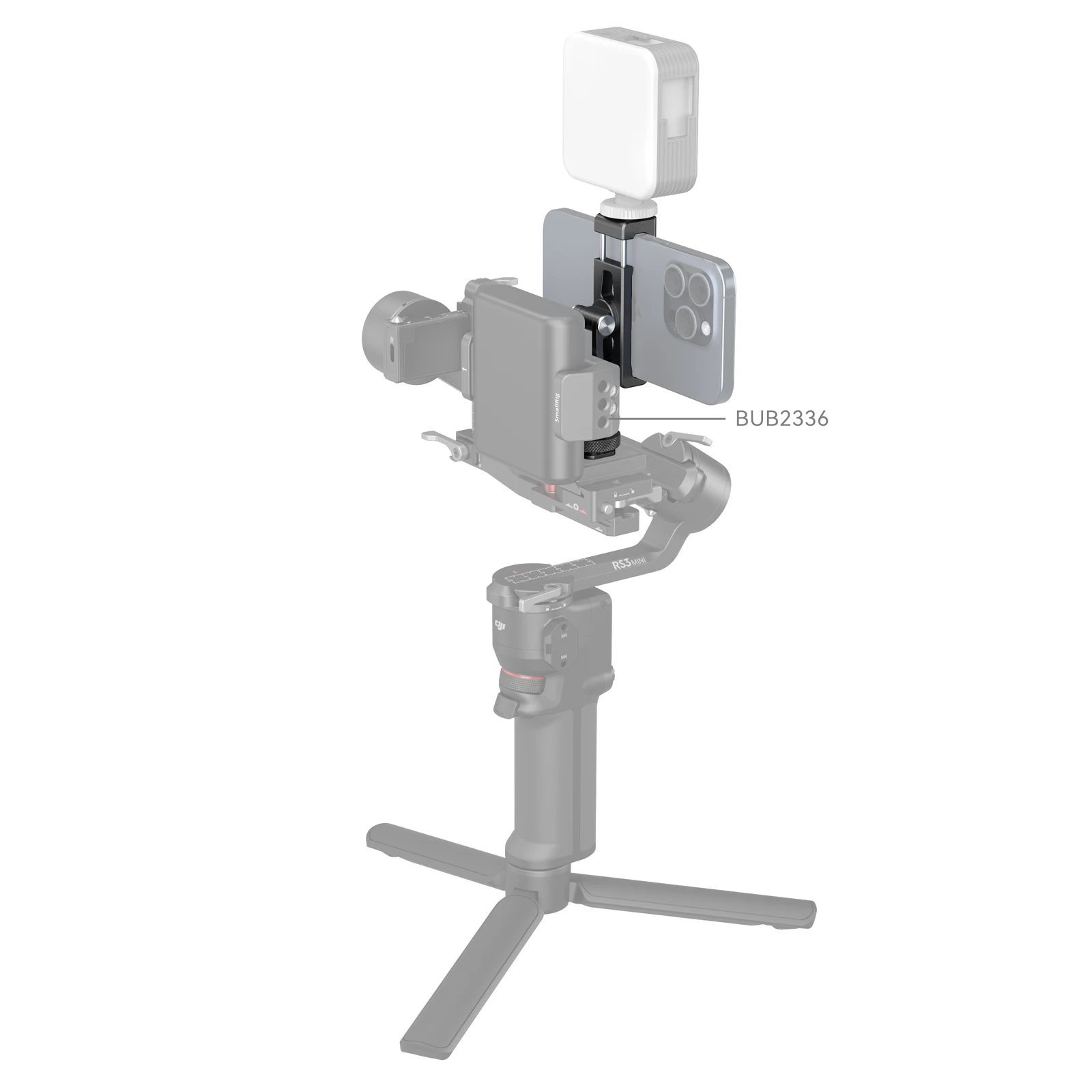 SmallRig Metal Phone Holder for DJI Gimbals 4301 for DJI RS 3 / RS 3 Pro / RS 3 mini / RS 2 / RS C2  / R S / R SC,4301/4382