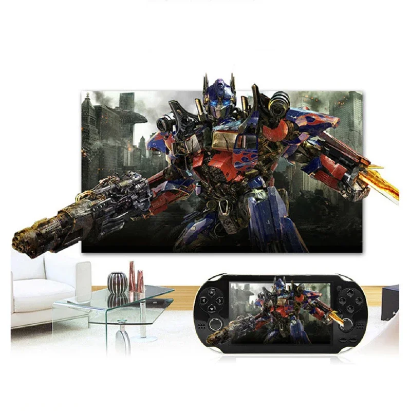 Built-in 10,000 Games 8/16/32/64/128 Bit Games 4.3 Inch Game Console For PSP Game Console Classic Dual-Shake 8G