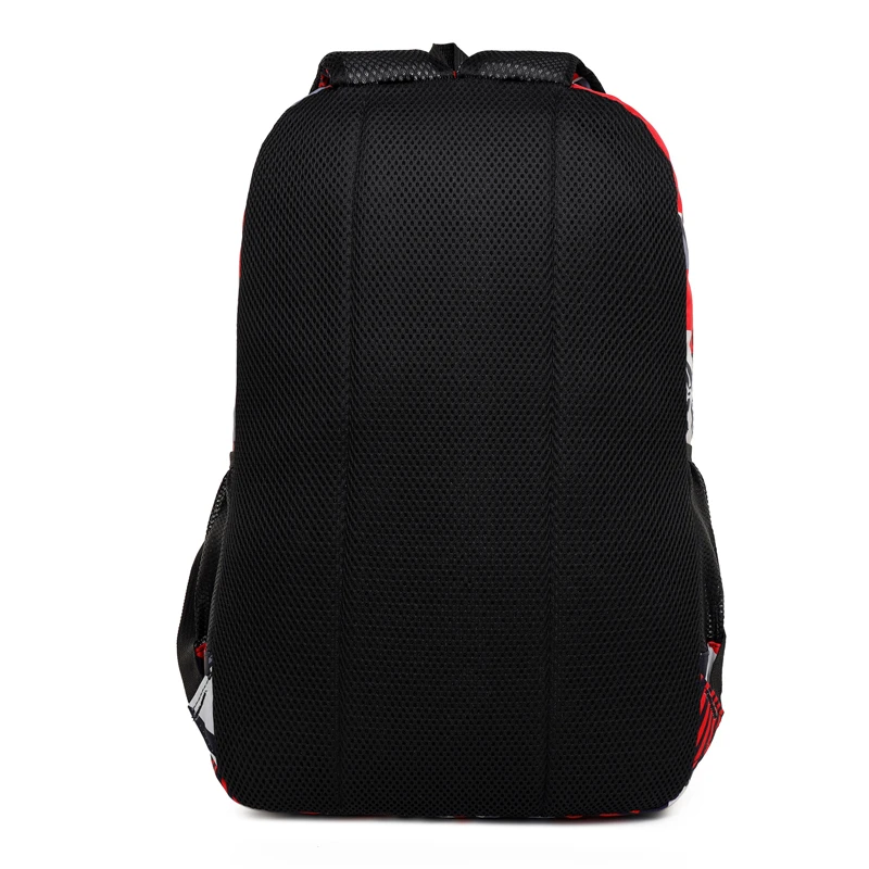Large-capacity leisure backpack - a versatile schoolbag equipped with adjustable shoulder straps, zipper closure, and polyester