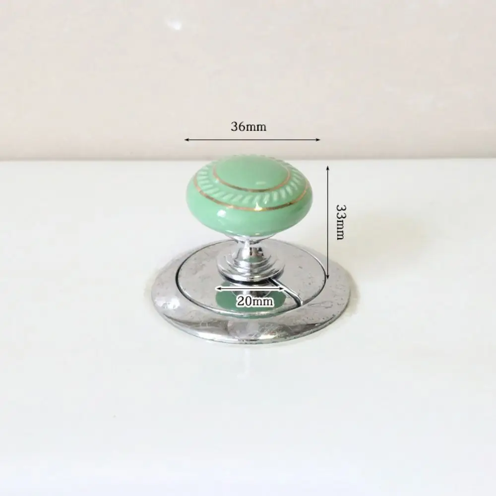 Universal Round Shaped Toilet Tank Button New Labor-saving Ceramic Cabinet Drawer Knob Toilet Tank Button Aid Toilet