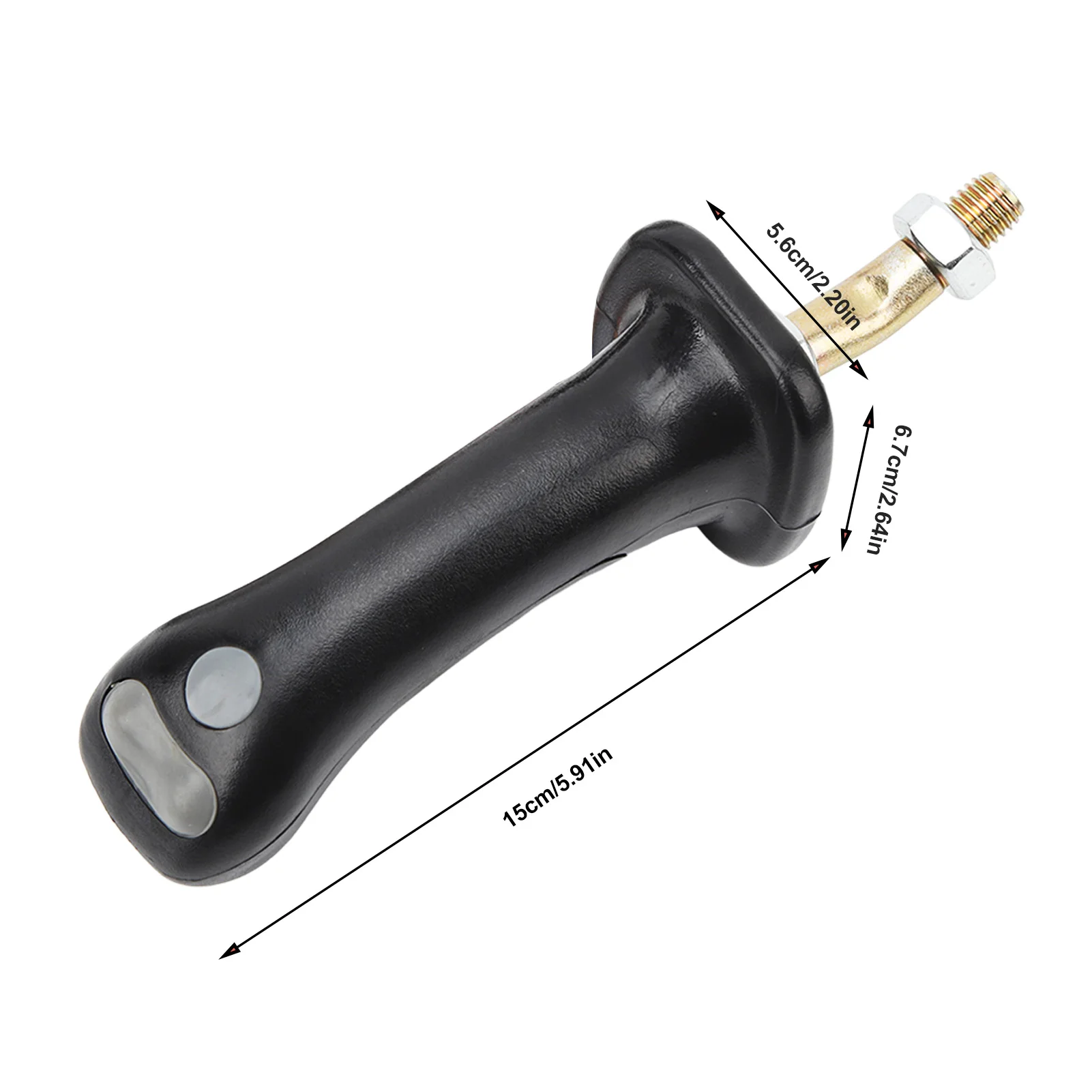 2Pcs 3 Button Excavator Joystick Handles 6 Pin Aluminum Alloy Excavator Joystick Lever for Doosan DH DX150 215 225 300 370‑9C