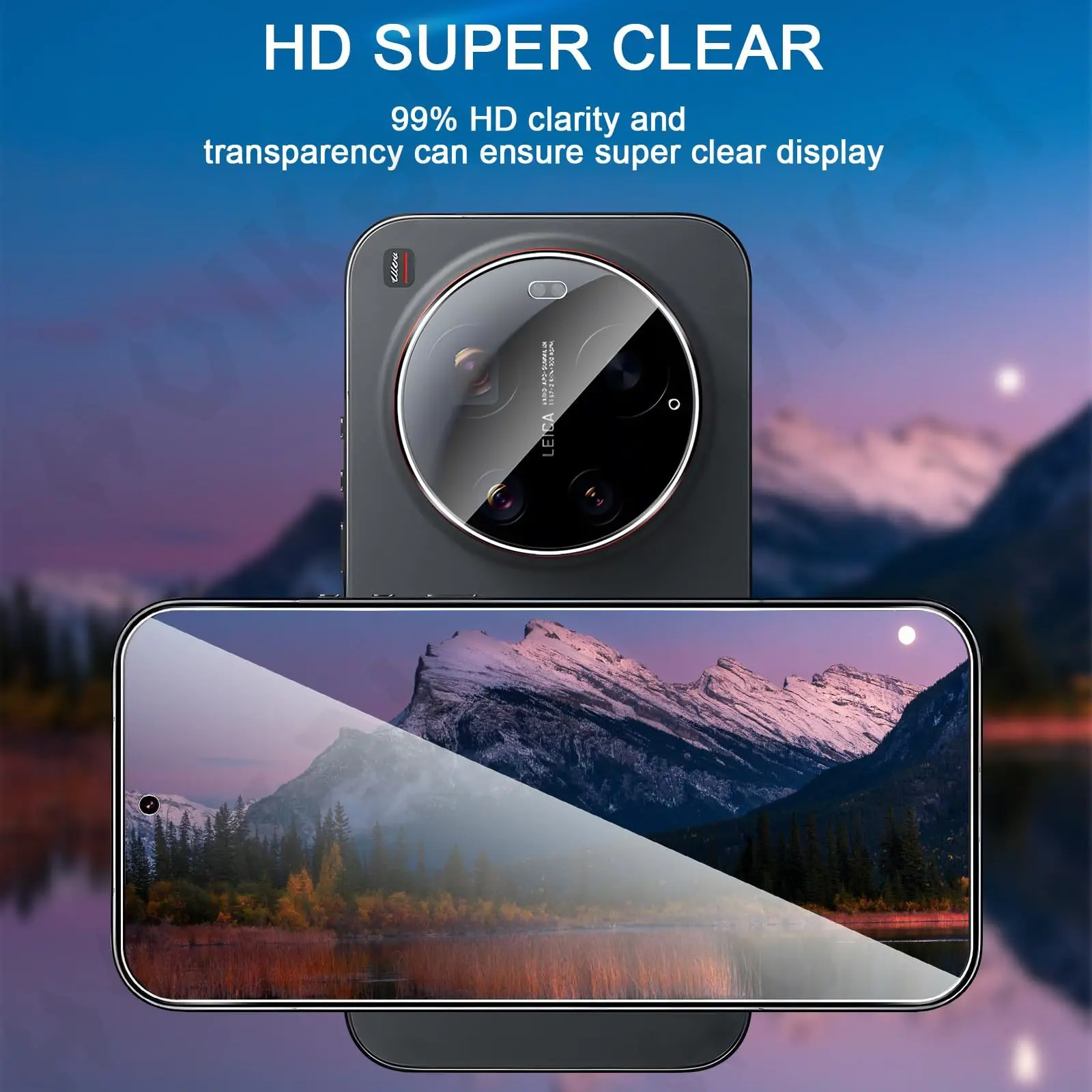 5-Pack Transparent Hydrogel Screen Protector Film, High Sensitivity, Soft TPU