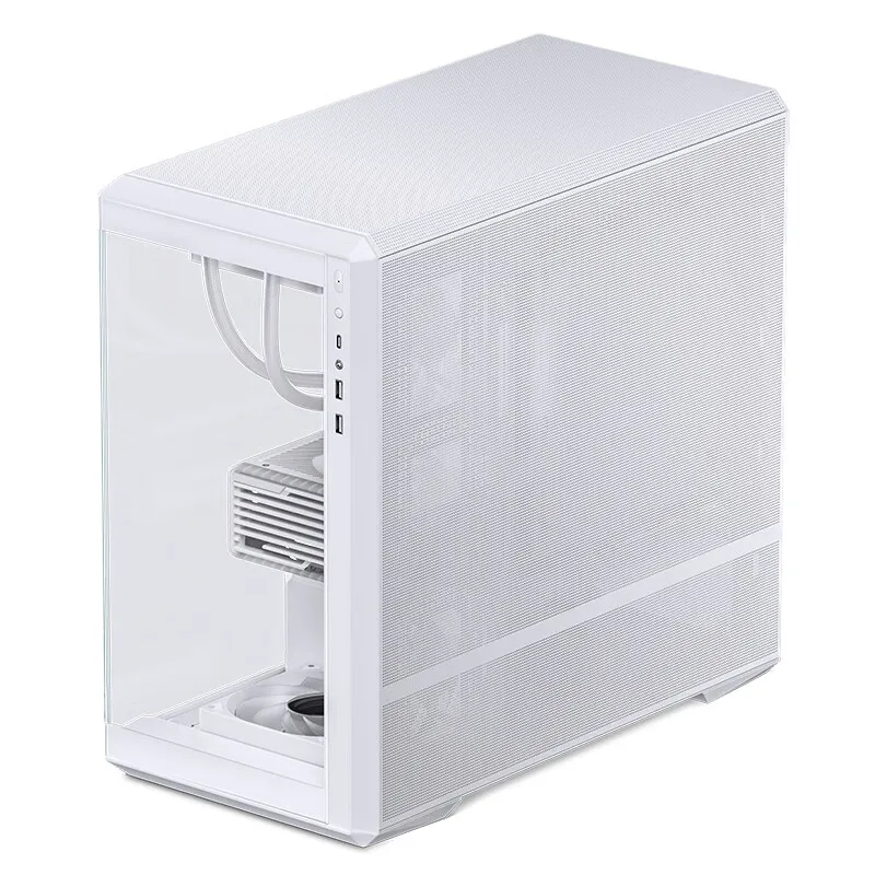 Jonsbo D301 M-ATX ITX Case Pillarless Sea View Room Desktop Computer Chassis 360 Water Cooler Type-c USB Interface 10 Fan Slots