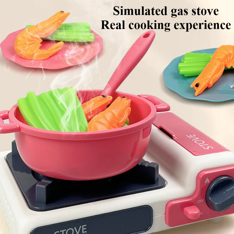 Jouet Micro-ondes Pour Enfants - 17 Pièces Cuisine Imaginaire - PP Sécurité - 12x6x7 Cm - Rouge