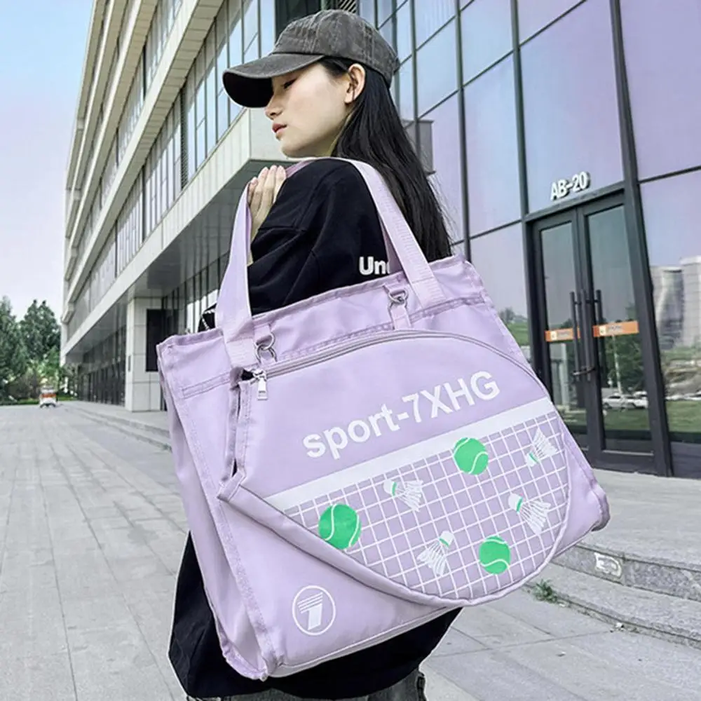 Tennis Racket Bag Lightweight Badminton Bag Large Capacity Tennis Backpack Waterproof Badminton Backpack Tennis Tote Bag For