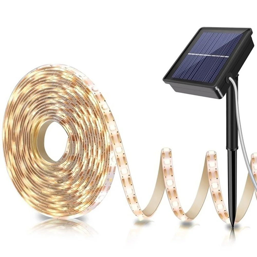 2023 New Home Solar Led Light Strips 2835 Rgb Solar-Powered 3.7V Striscia Luminosa Flessibile Ip65 Impermeabile Home Garden Decor