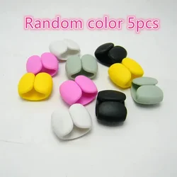 Tangle - Free Cord Clips Wire Organizer for Desk, Car, and Travel (5pcs Random Color)