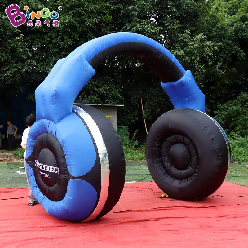 Custom made Inflatable Headphone Advertising Earphone Balloon Headset