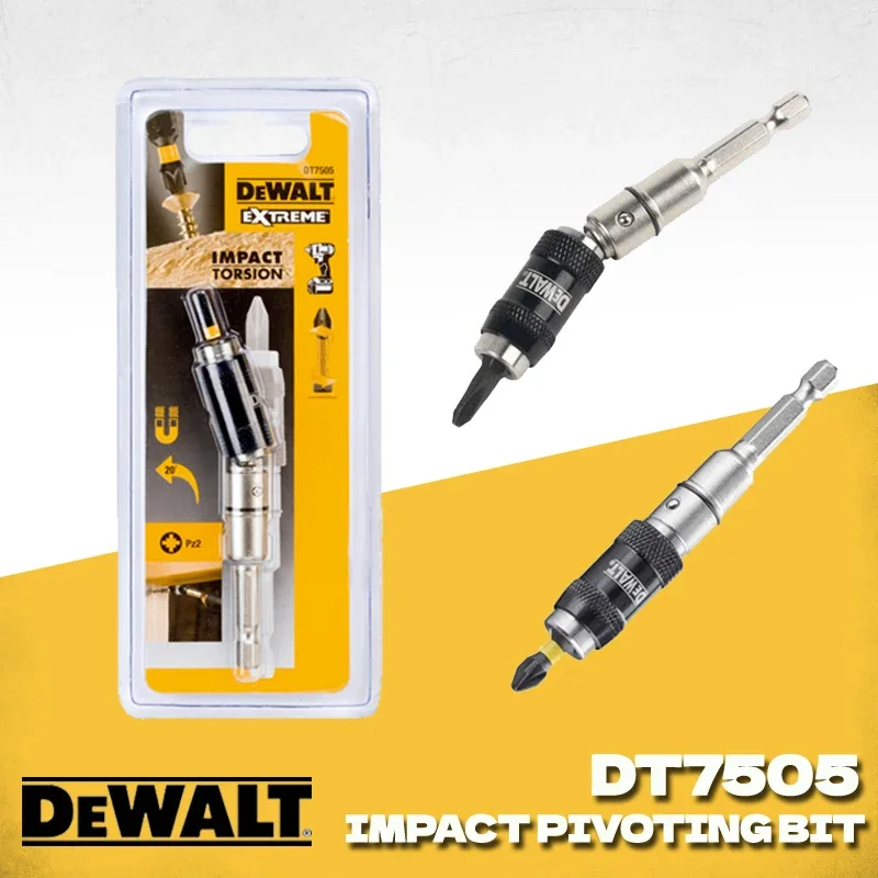 Magnetic Drill Bit Holder Adjustable Pivoting Tip DEWALT DT7505-QZ