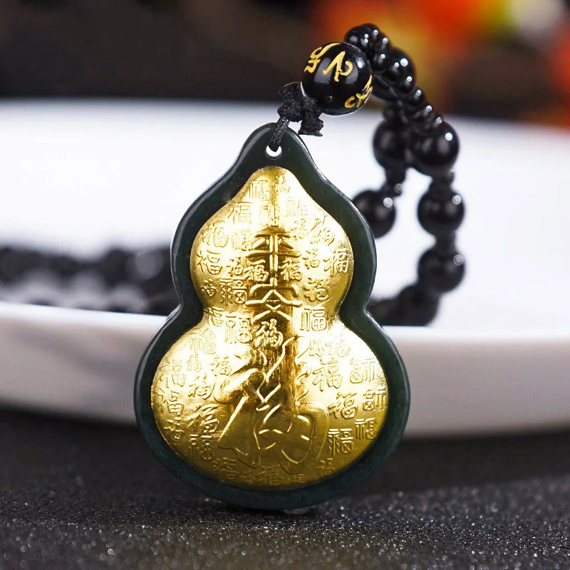 SMDSAZ Gold Craftsmanship Hetian Jade Dragon Pillar Phoenix Gilt Necklace  Pendant Men and Women Couple Silver Jewelry (Gem Color : White) :  Amazon.ca: Clothing, Shoes & Accessories