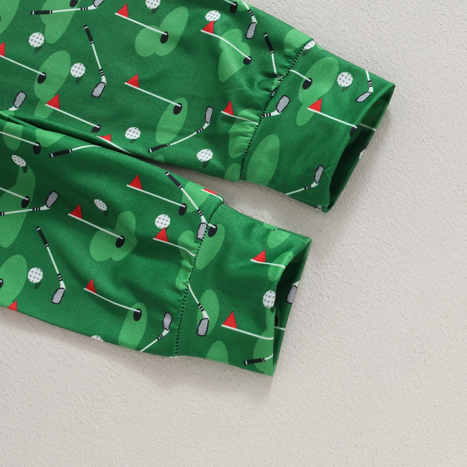 3PCS Baby Romper & Green Pants Set 5