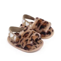 Baby Girl Winter Indoor Sandal Fluffy Colorful Design for 0-1 Year Old 5