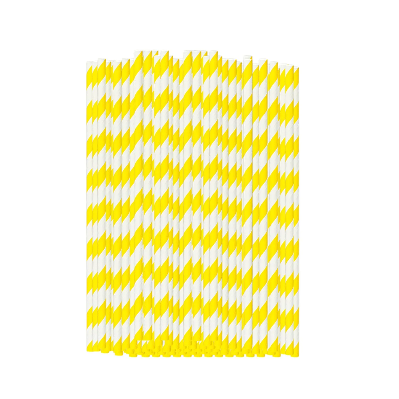 100pcs Disposable Stripes Straws Paper Drinking Straws Biodegradable Colorful Striped Straw Kids Birthday Party Decoration