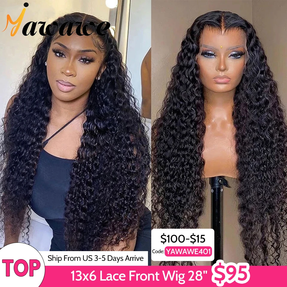 Image for YAWAWE Water Wave 13x6HD Lace Frontal Wigs Brazili 