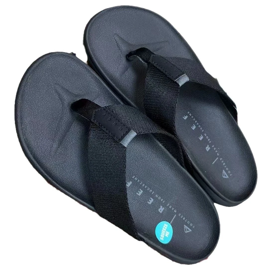REE Fashion Summer Soft Bottom Outerwear New Anti slip Casual Slippers Trendy Men's Beach Shoes