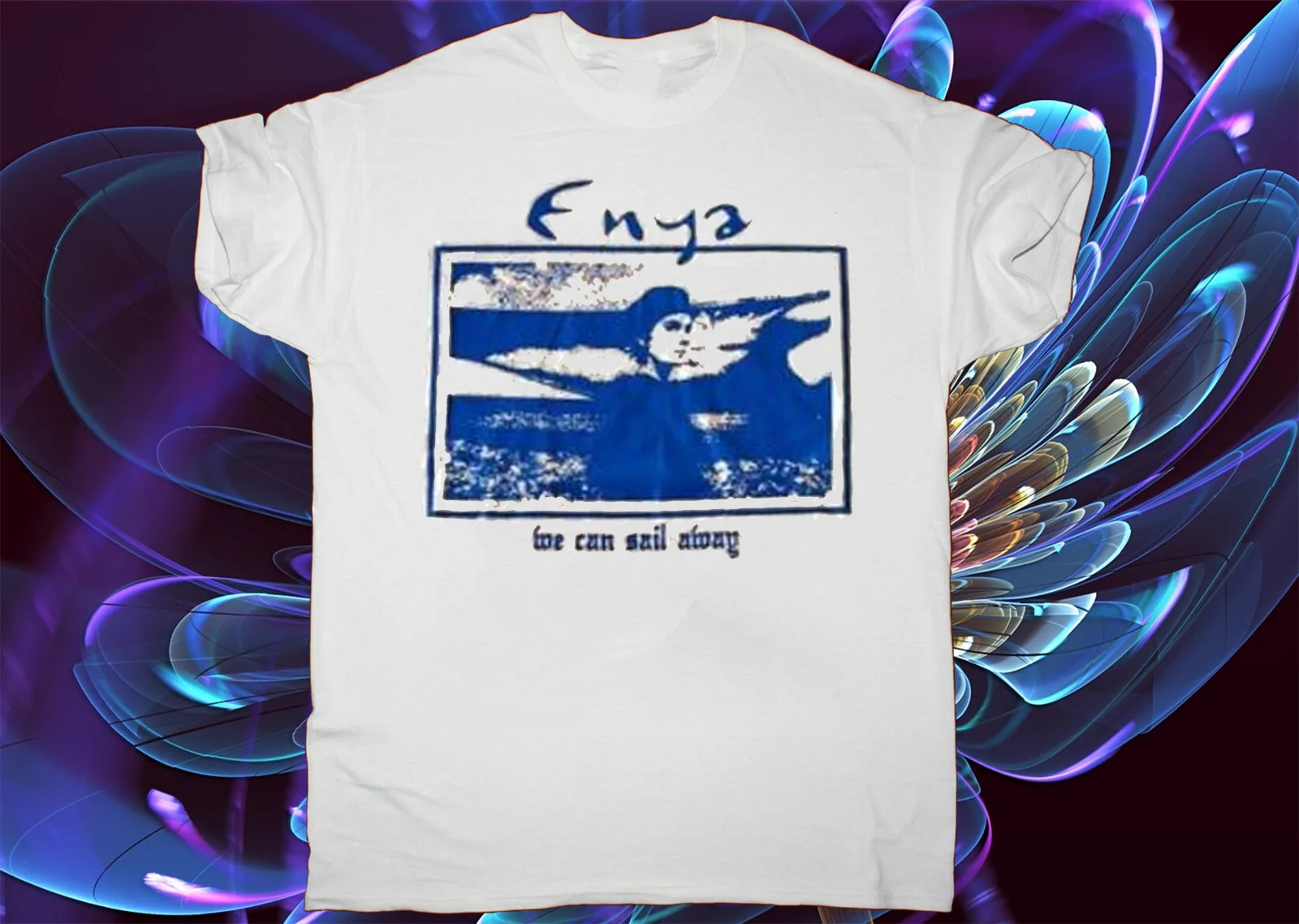 Enya Sail Away Med Band T Shirt Taglia S M L 234Xl Bianco Cg294