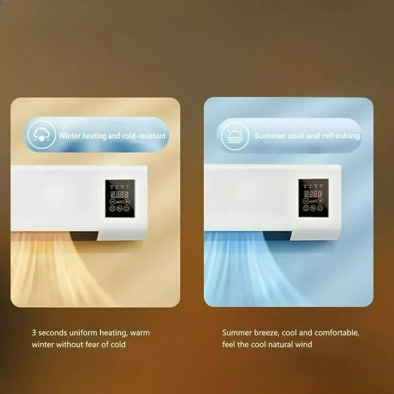 All in One Portable Air Conditioner Heater 2000W Wall Mount Cooling Heating Unit for RV Camping Apartment High-quality