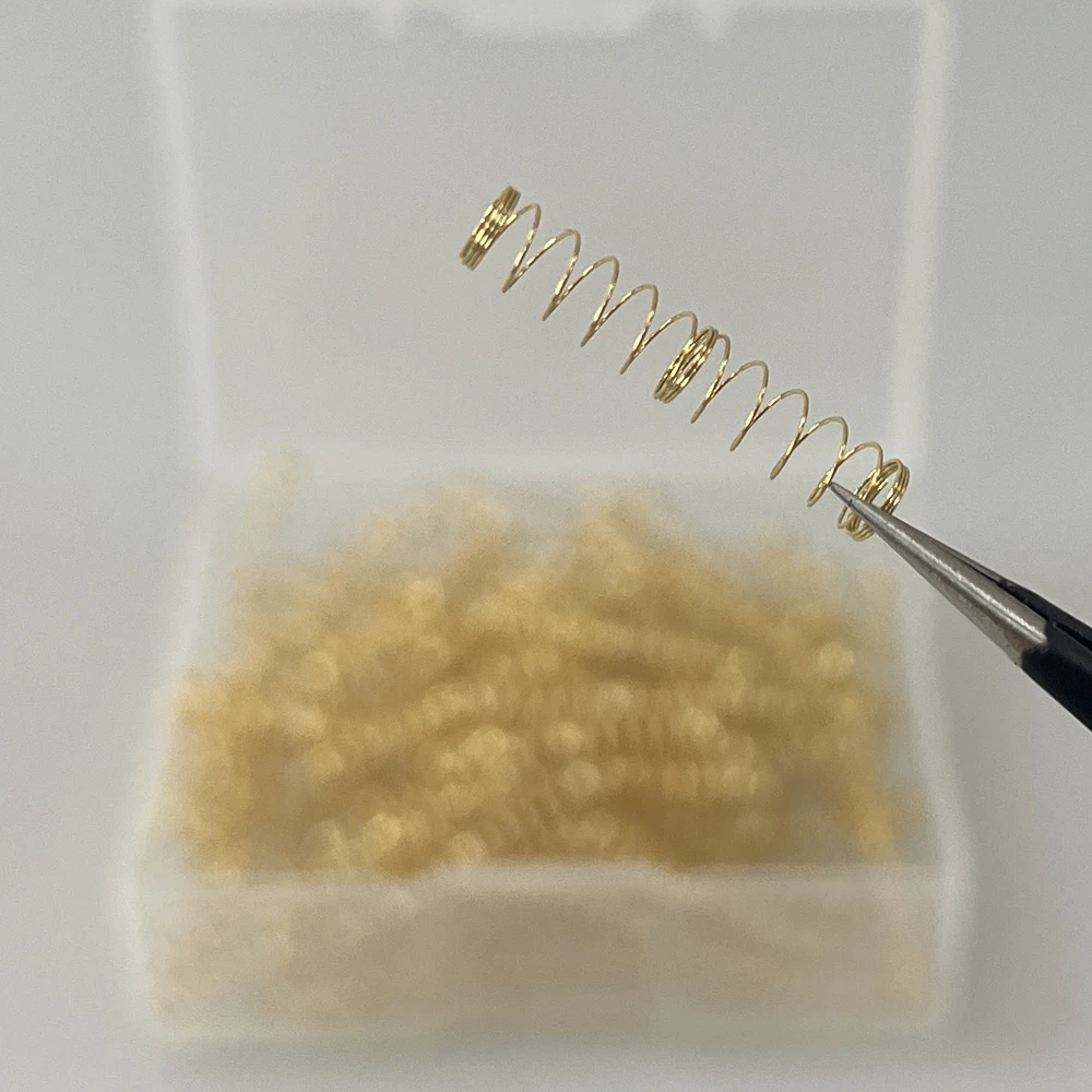 Banhado a Ouro Interruptor Primavera para Teclado Mecânico mx 22 mm 110 Pcs 2-stage - Imagem 5