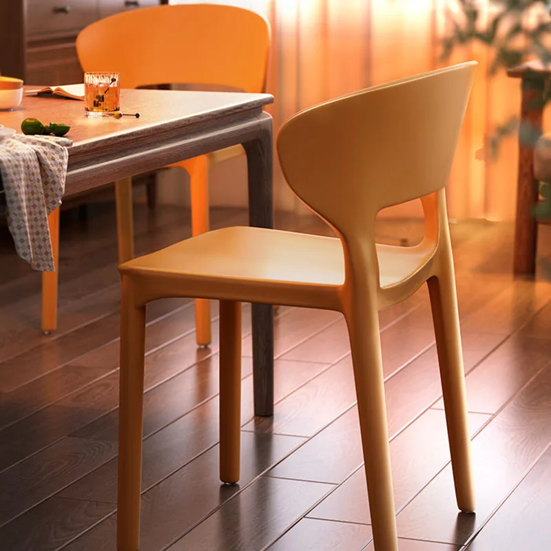 

Minimalist High Dinning Chair Designed Simple Plastic Kitchen Dinning Chair Stools Accent Cadeiras De Jantar Home Furniture