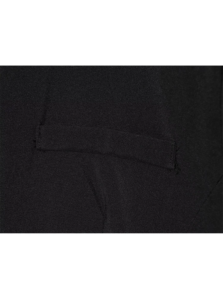 Women Solid Blazer Playsuits Vintage V-Neck Long Sleeve Fashion Commuting Rompers Simple Casual Spring Autumn Ladies Clothes