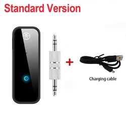 Wireless Bluetooth 6.0 Audio Adapter with 3.5mm AUX and USB Connectivity, Hands - Free Calling, Stereo Music Receiver and Transmitter (Standard VerSion)