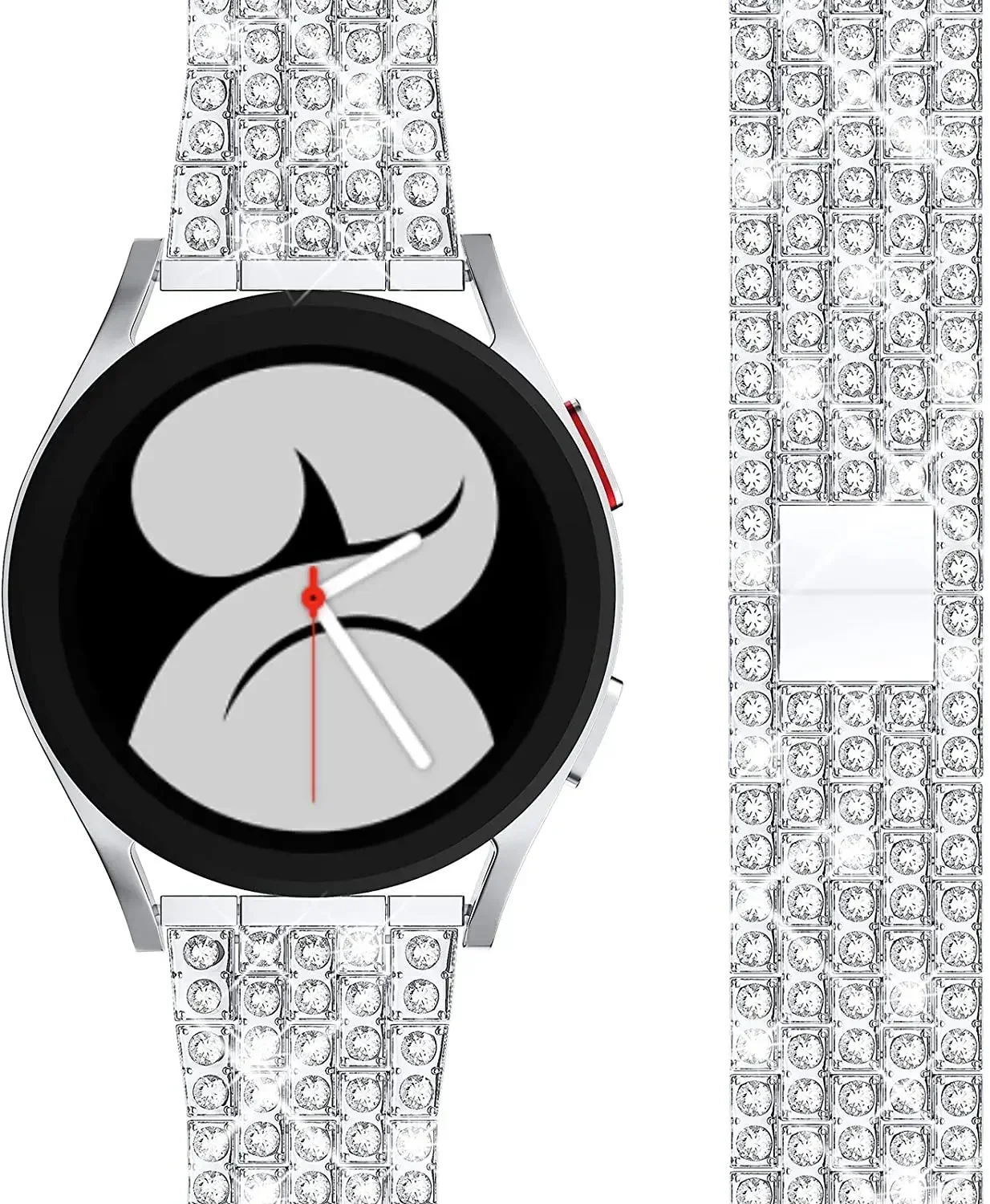 Elegant 20mm 22mm Diamond Metal Bracelet Watch Band Strap