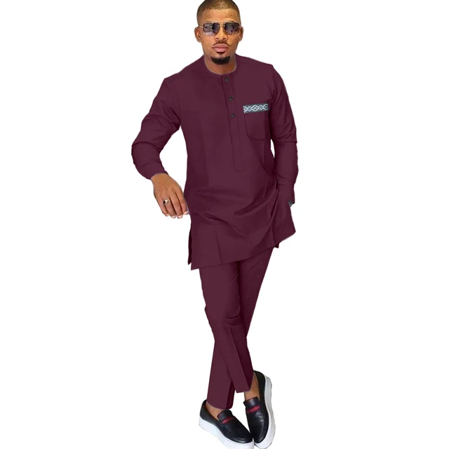 Olamide Long Sleeve Dashiki Outfit - Image 2