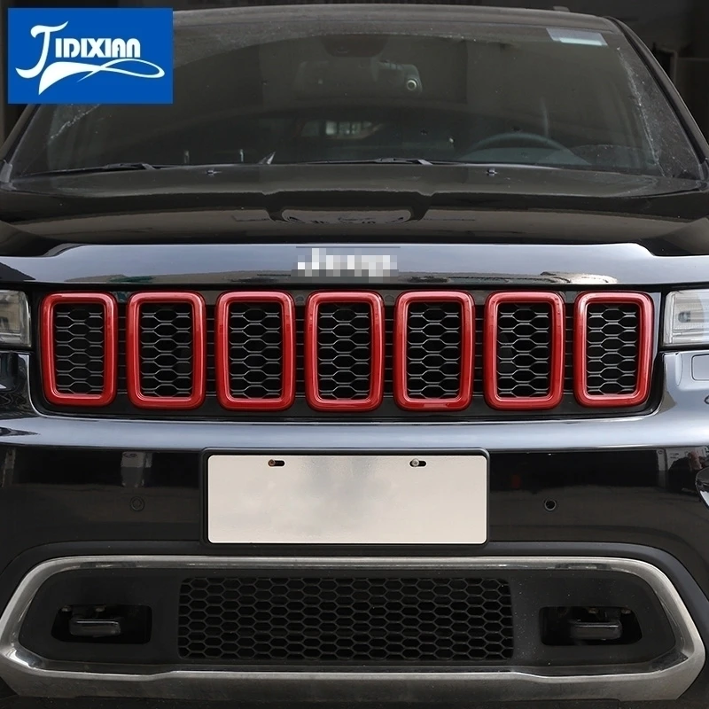 JIDIXIAN ڵ ׸ Ŀ  Ŀ ƼĿ Jeep Grand Cherokee 2017 2018 2019 2020 Racing Grills ׼