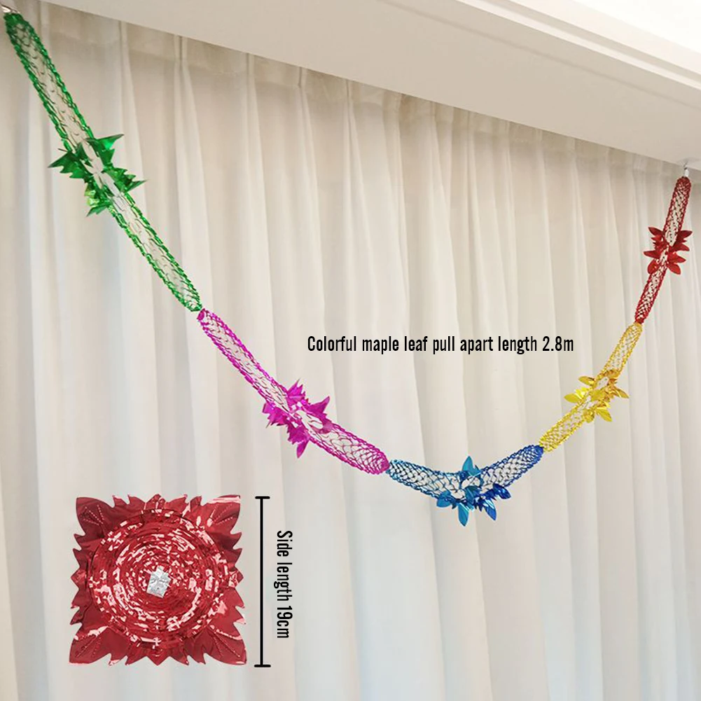 Metallic Foil Christmas Garland Festival Hanging Decorations