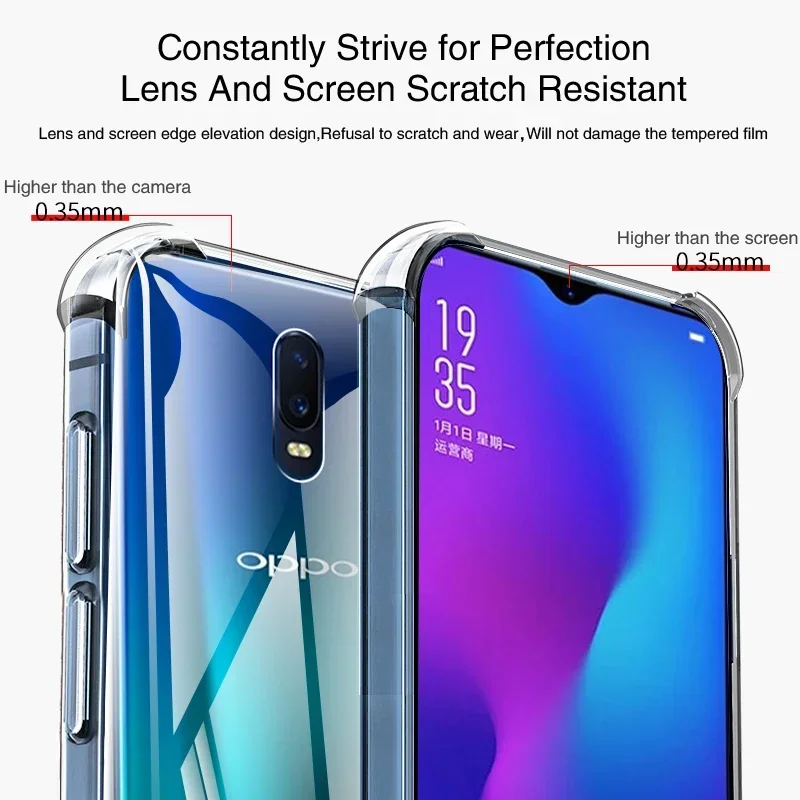 Enhanced Protective Airbag Phone Case with Transparent Corner Bumpers