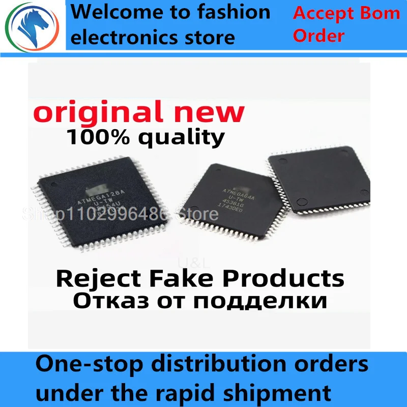 

2-5Pcs 100% New ATMEGA64A-AU ATMEGA64AU TQFP64 ATMEGA128A-AU ATMEGA128AU LQFP64 MCU Brand new original chips ic