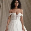 BEPEITHY Customized Sweetheart Glitter Princess Wedding Dresses For Women 2024 Off Shoulder Ivory Bride Sleeveless Bridal Gown 4