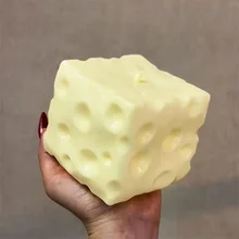 *-*Jumbo Cheese Cube Stress Ball Big Cheese Shapeable Squeeze Ball Non-Bounce Fidget Toy ASMR Sensory Anti-Stress Festival Gift - Trending Highest Rated Aliexpress Dropshipping Products Product September 2026