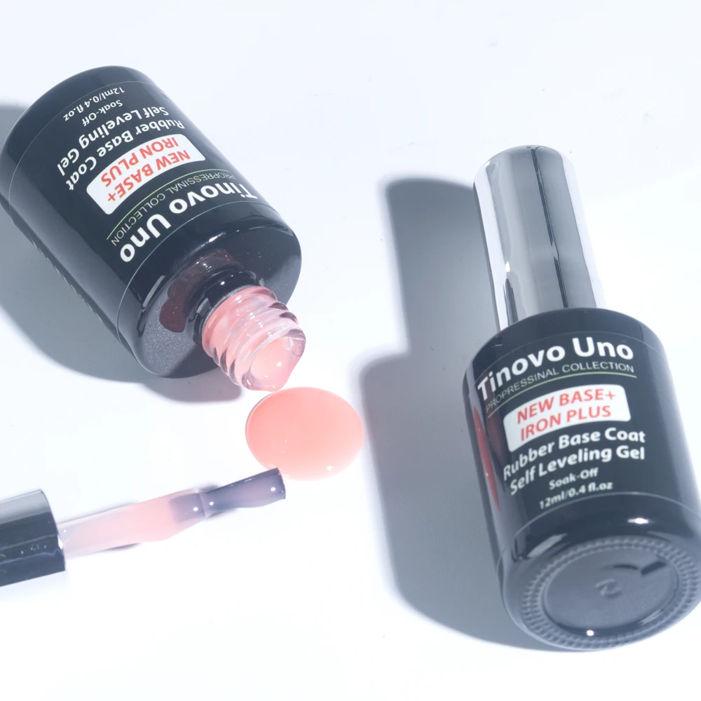 Tinovo Uno NEU Gellack auf Gummibasis, selbstnivellierender Grundlack, Gellak in einer Flasche, 12 ml, semi-permanent, UV/LED, Maiküre, Nägel, Kunst – Detail 10