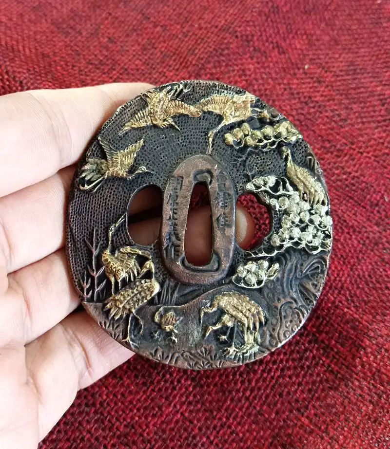 bequeath-funda-vintage-tsuba-accesorio-de-ajuste-para-ninja-katana-espada-guerrero-sable