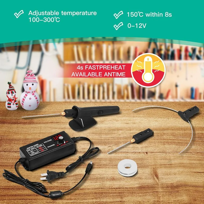 New 5-In-1 Hot Foam Cutterfoam Cutter Machine Pen Tools Kit With 110-240V/0-28W Digital Voltage Controller Electric US Plug